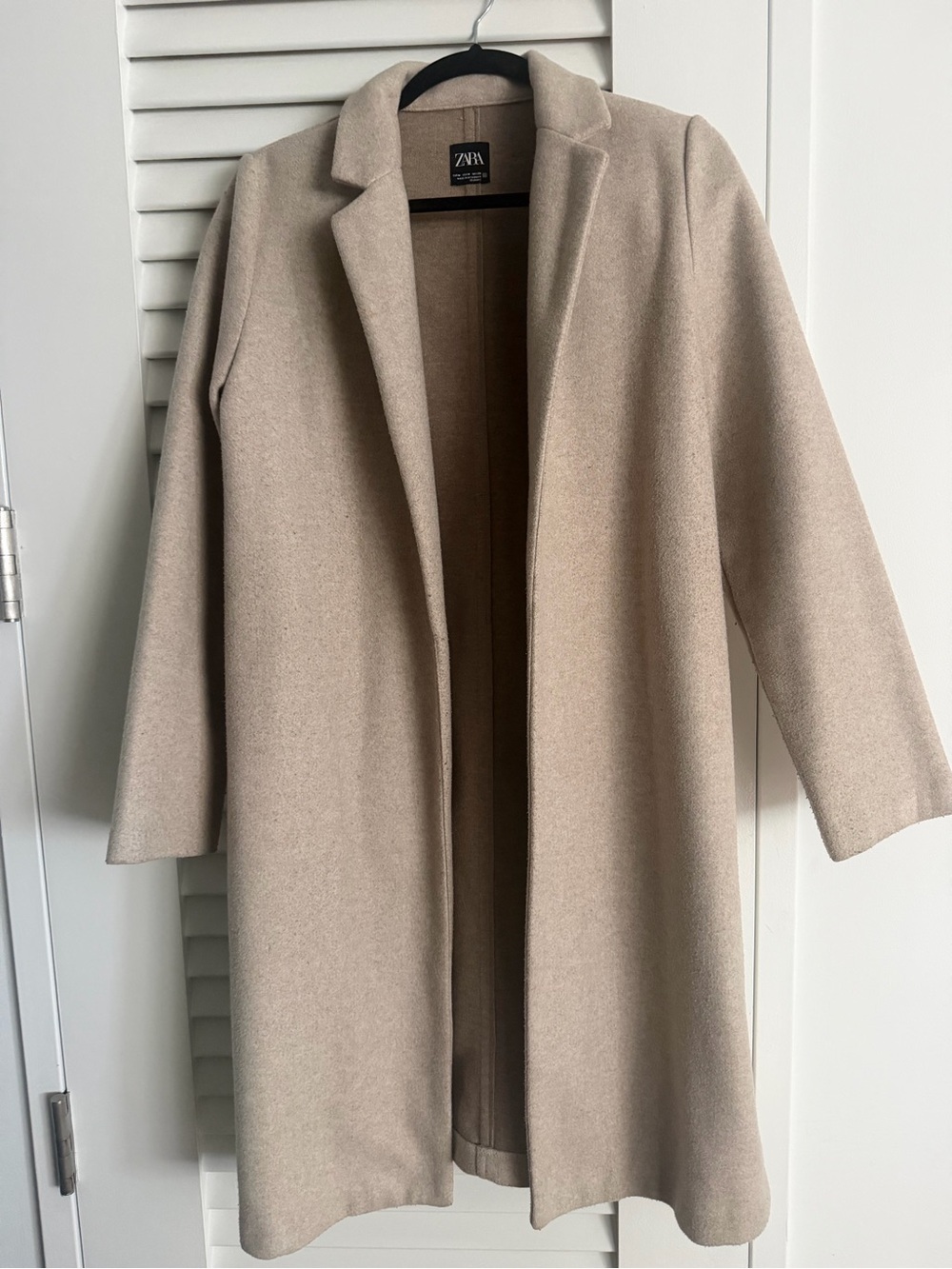 Zara Beige Knee-Length Coat